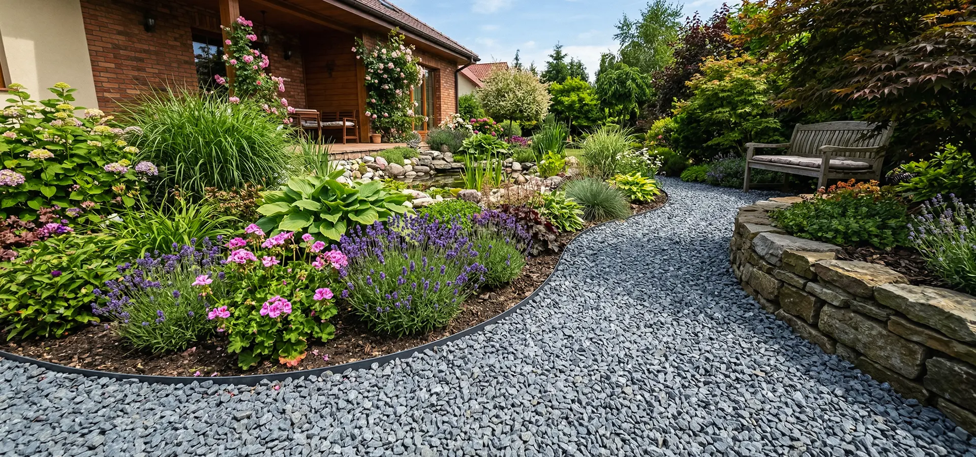 Grys ozdobny w ogrodzie