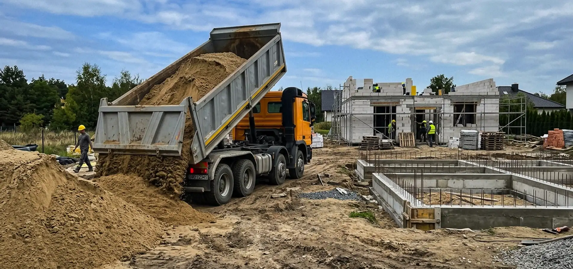 Jaki piasek do zasypki fundamentów