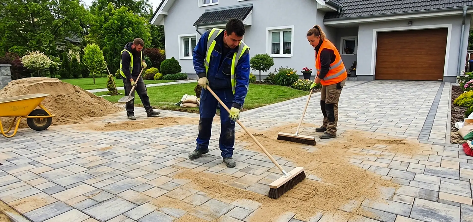 Jaki piasek pod kostkę brukową
