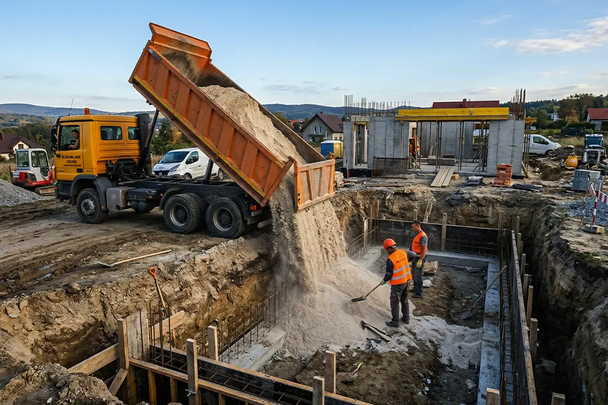 Piasek zasypowy, zastosowanie